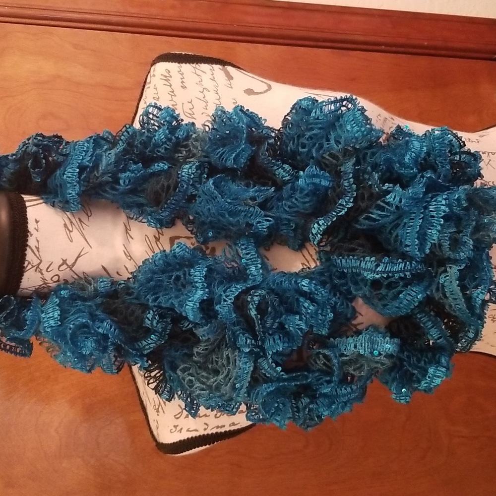 Hand crochet scarf